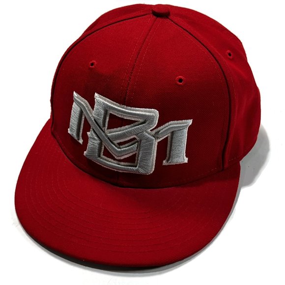 Richardson PTS Performance Black Market Red Fitted Hat Sz 7 Cap - Picture 2 of 6